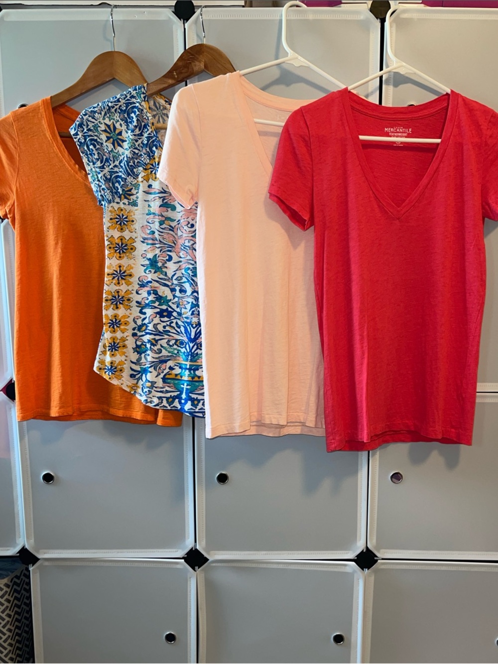 4 T-Shirts: 2 J.crew, 1 Lucky Brand & 1 Cynthia Rowley